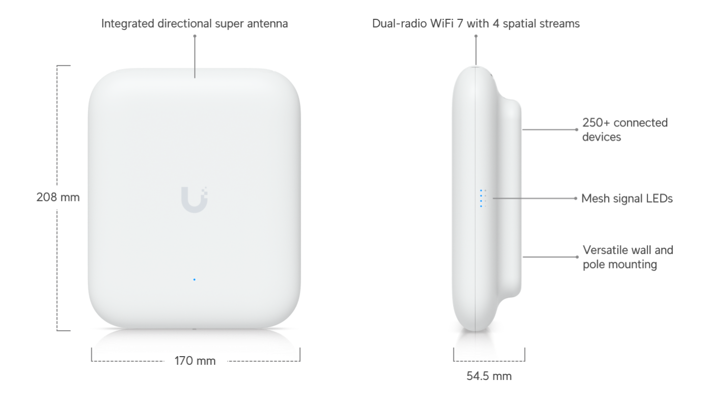 Ubiquiti UniFi U7 Outdoor WiFi 7 Access Point thumbnail 2